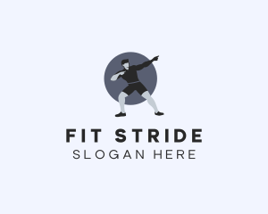 Fit Muscular Guy  logo design