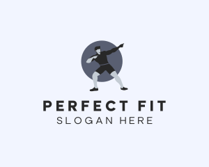 Fit Muscular Guy  logo design