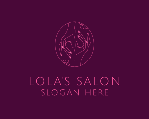 Beauty Nail Salon logo design