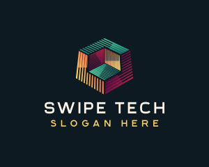 Digital Tech Cube logo design