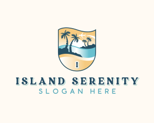 Island Beach Vacation logo design