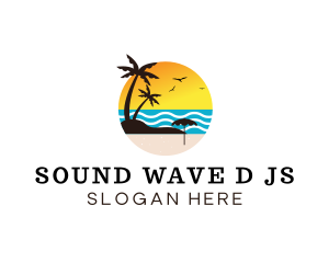 Seaside Beach Resort logo design