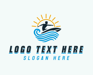 Ocean Surfer Man logo