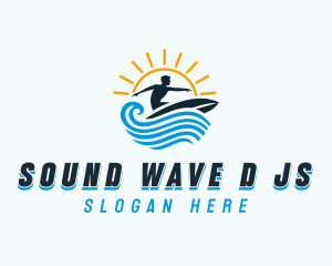 Ocean Surfer Man logo design