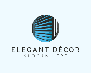 Window  Blinds Decoration logo design