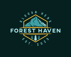 Forest Adventure Mountaineering logo design