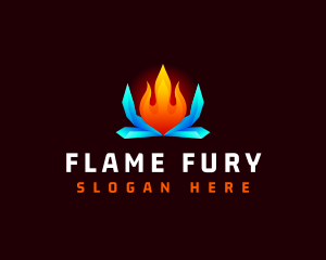 Flame Hot Ice Cold logo design