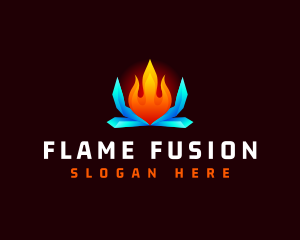 Flame Hot Ice Cold logo design