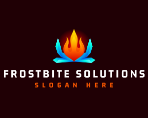 Flame Hot Ice Cold logo design