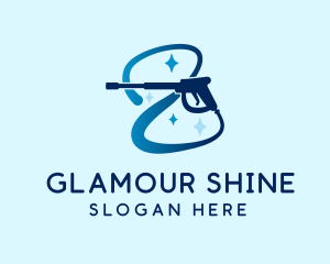 Shining Pressure Washer logo design