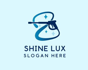 Shining Pressure Washer logo design