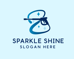 Shining Pressure Washer logo design