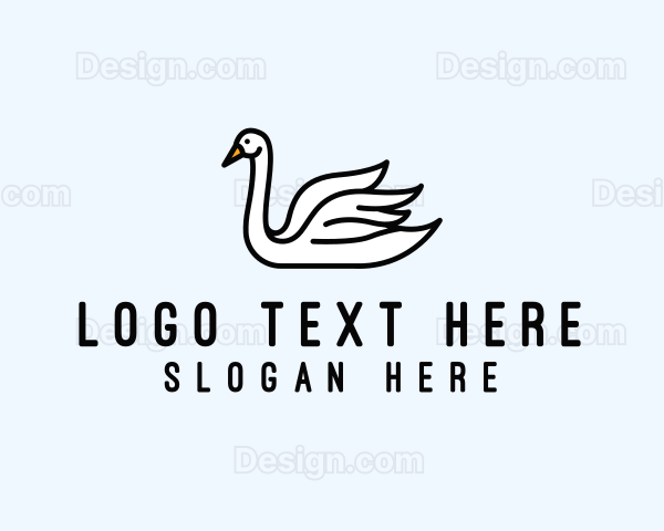 Swan Bird Lake Logo