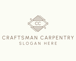 Wood Carpentry Firm logo design