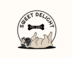 Veterinary Dog Pug logo design