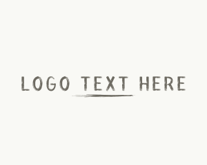 Grunge Hipster Handwriting Logo