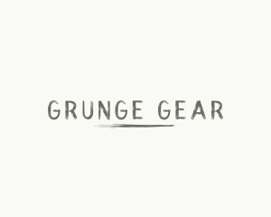 Grunge Hipster Handwriting logo