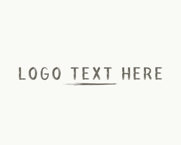 Grunge Hipster Handwriting logo