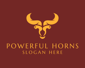 Wild Bull Horns logo design