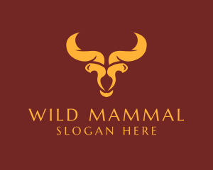 Wild Bull Horns logo design