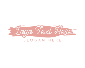 Cursive Watercolor Wordmark Logo