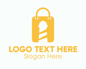 Handbag - Lighthouse Shopping Bag logo design