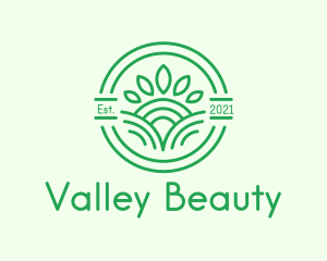 Leaf Sun Valley logo design