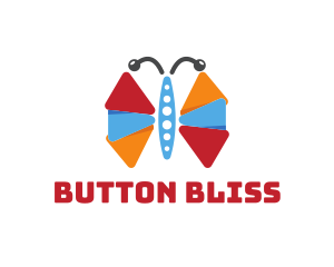 Colorful Butterfly Wings logo design