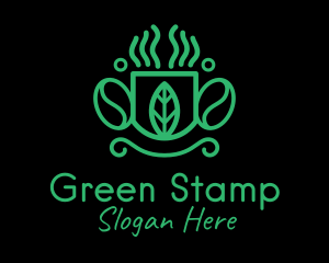 Green Organic Coffee Farm logo design