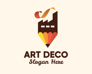 Pencil Art Factory  logo design