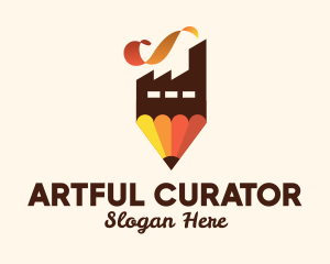 Pencil Art Factory  logo design