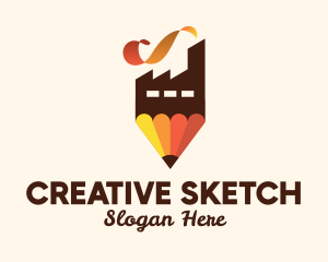 Pencil Art Factory  logo design