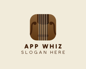 Violin Music App logo design