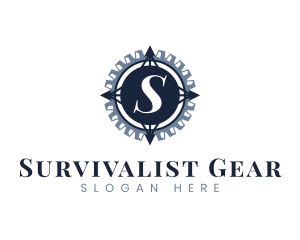 Generic Navigation Compass Gear logo design