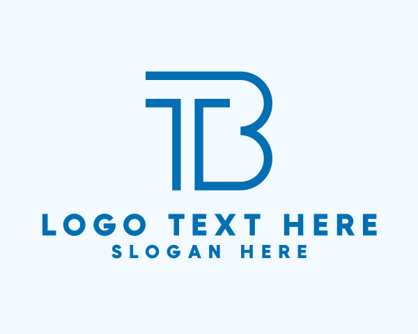 Letter Tb logo example 1
