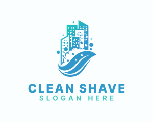 Eco Cleaning Building logo design