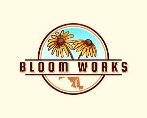 Maryland Flower Botanical logo design