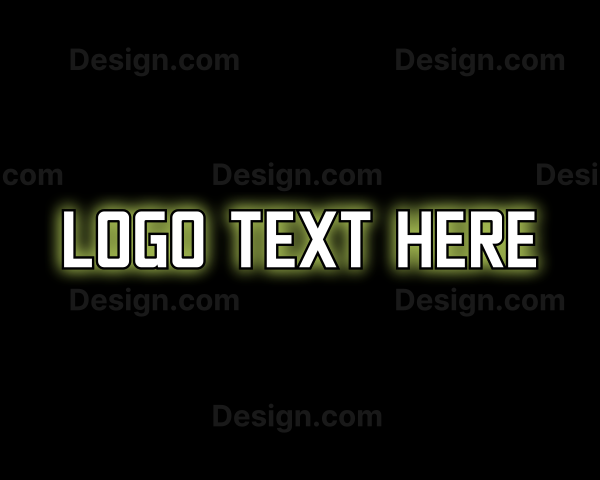 Glowing Generic Text Logo