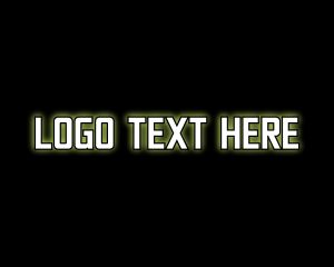 Glowing Generic Text logo