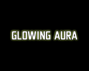 Glowing Generic Text logo design