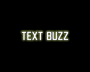 Glowing Generic Text logo design