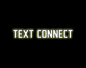 Glowing Generic Text logo design