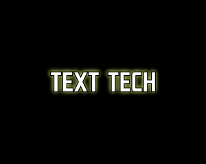 Glowing Generic Text logo design