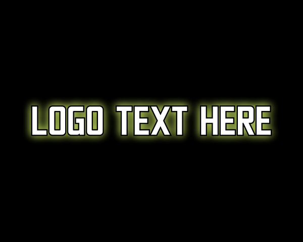 Glowing Generic Text logo