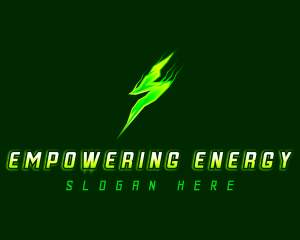 Power Lightning Bolt logo design