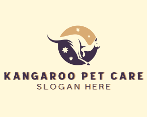 Zoo Kangaroo Animal logo