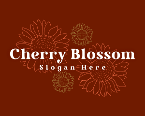 Sunflower Blossom Florist logo design