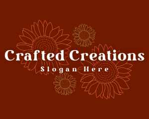 Sunflower Blossom Florist logo design