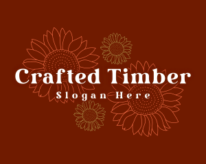 Sunflower Blossom Florist logo design