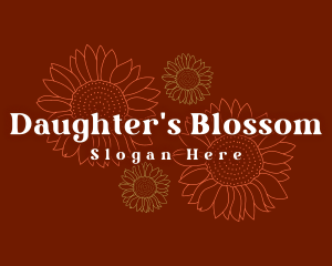 Sunflower Blossom Florist logo design